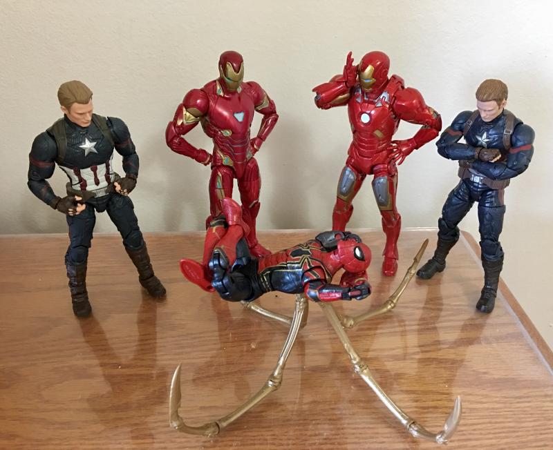 iron spider marvel legends 2 pack