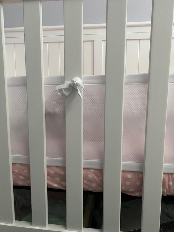 Breathable™ Mesh Liner for Full-Size Cribs, Classic 3mm Mesh, Navy
