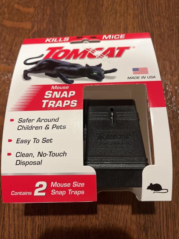 TOMCAT Mouse Snap Trap, Effectively Kills Mice for Clean, No-Touch