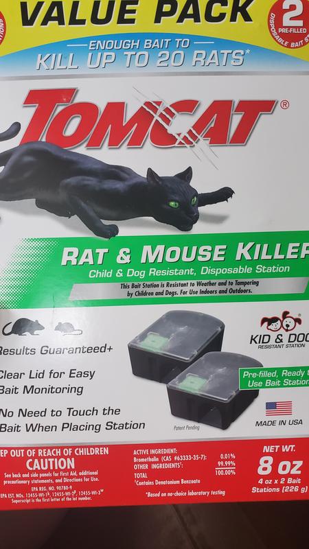 Tomcat Advanced Formula Refillable Mouse Bait Station - 12 Blocks Baits & 1  Refillable Station - Power Townsend Company