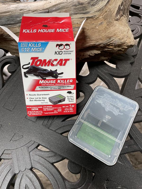 Tomcat Mouse Killer Child Resistant, Disposable Station.