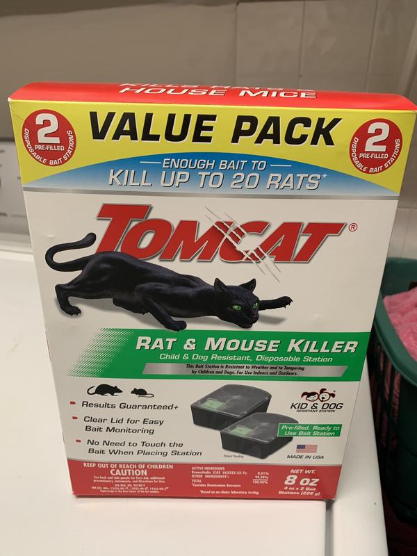 Tomcat Rat Killer Disposable Kid- and Dog-Resistant Bait Station