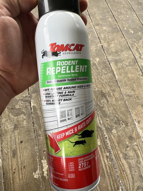 TOMCAT 14 oz. Rodent Repellent for Indoor and Outdoor Mouse and Rat  Prevention, Continuous Spray 036830605 - The Home Depot