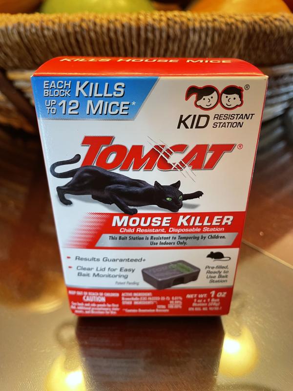 Tomcat Mouse Killer Child Resistant, Disposable Station.