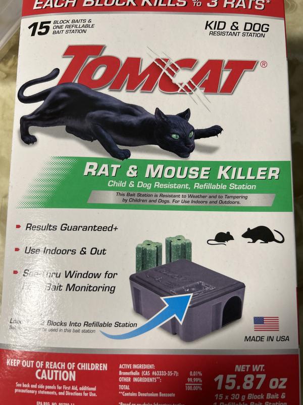 Tomcat® Rat and Mouse Killer Child and Dog Resistant, Refillable