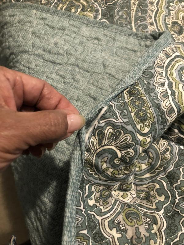 Tommy Bahama Turtle Cove 3 -Piece Lagoon Full/Queen Quilt Set in the ...