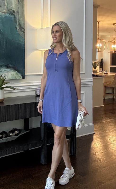 Customer photo for "Cute Half Zip Blue Dress"