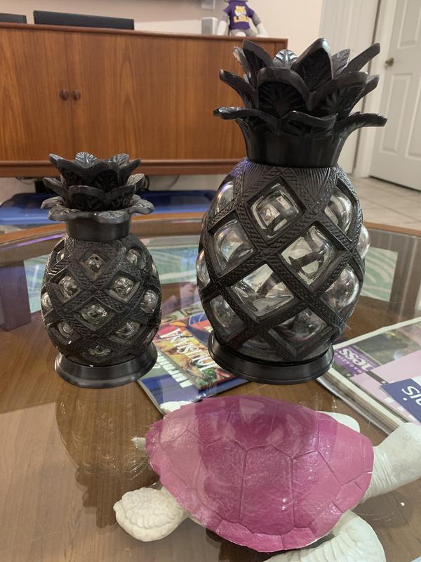 Large Glass Pineapple Votive Holder