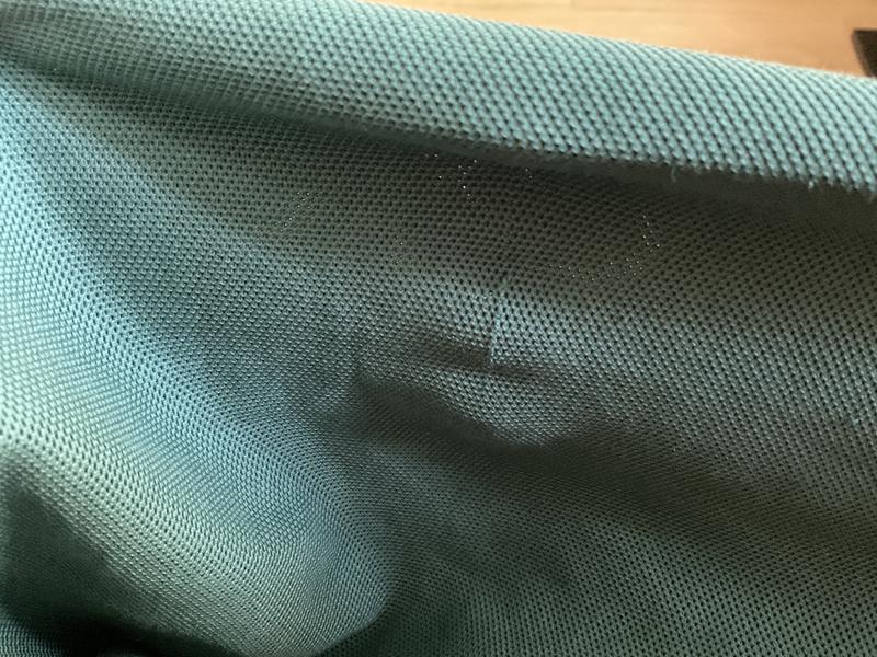 Customer photo for "Disappointed-fabric snags"