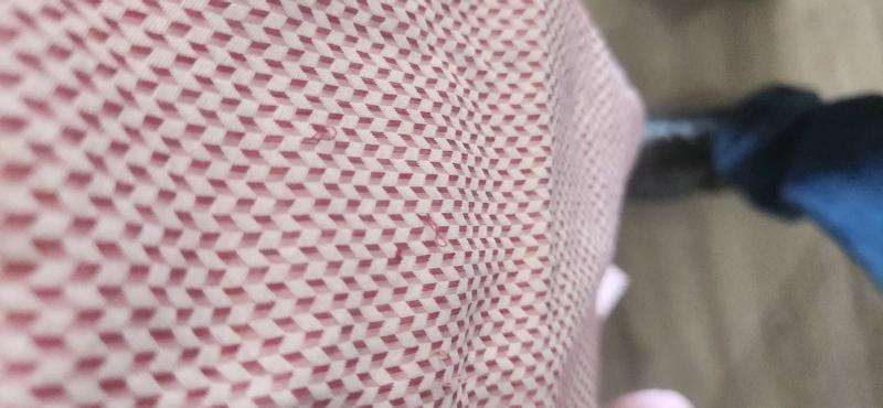 Customer photo for "Excellent fit but the material balls up"