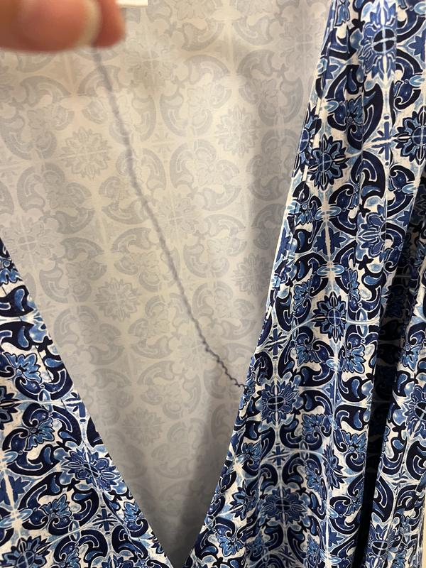 thread coming out on decolletage