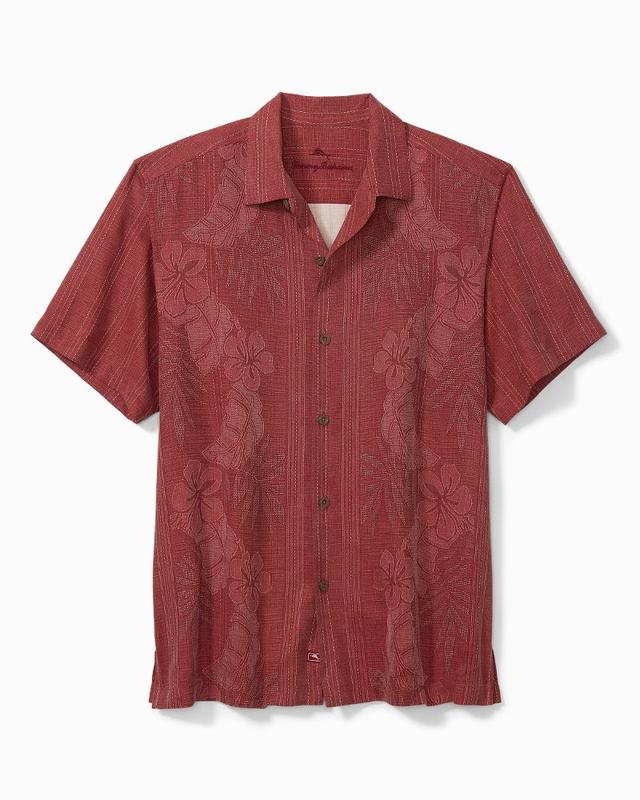 Tommy Bahama Big & Tall Bali Border Silk Camp Shirt