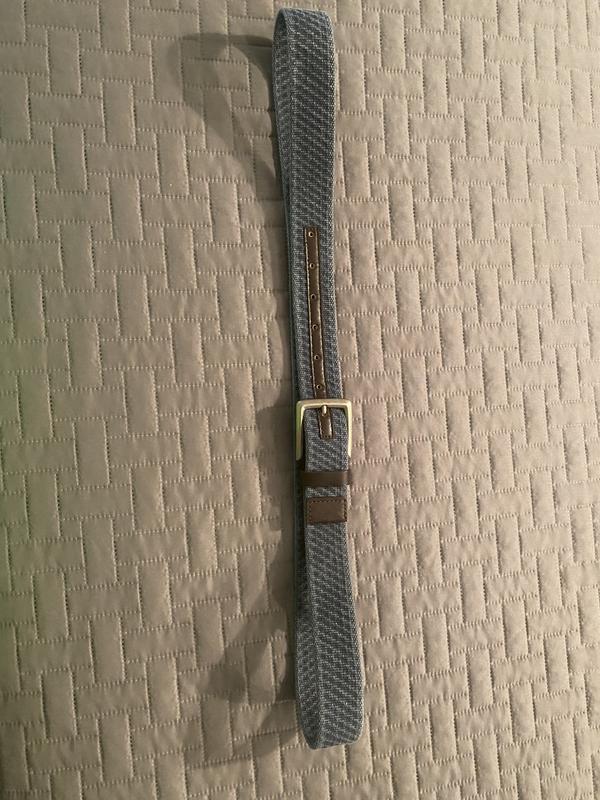 Navy canvas webbed belt