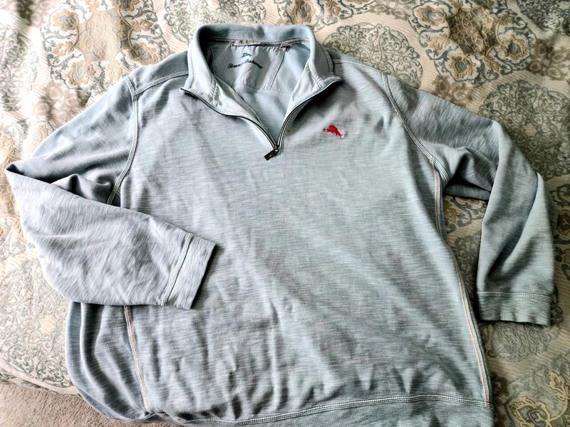 Customer photo for "The perfect all-weather go-anywhere comfy half-zip"