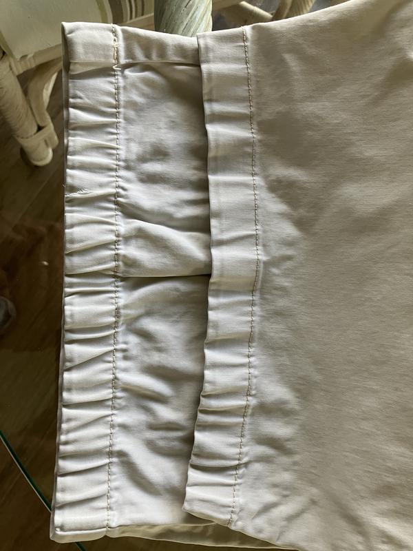 Customer photo for "Does not hold up to repeated wash/dry cycles"