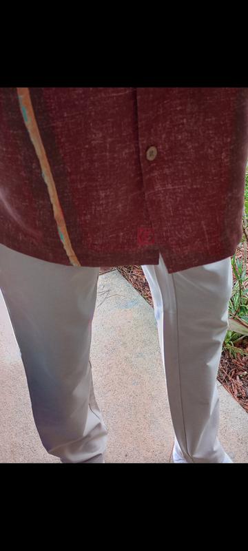 Customer photo for "Most comfortable and nice pants I've ever bought!"