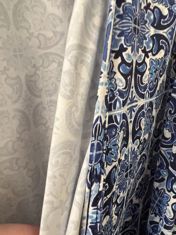 decolletage hemline no longer sits flat when thread came out