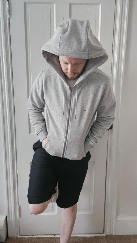 Tommy hilfiger men's plains drawstring hoodie sales