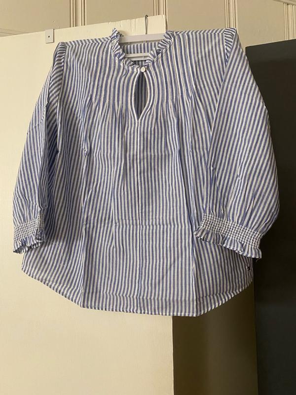 Tommy Hilfiger Women's Pin Tuck Cambric Ruffle Collar Blouse - Macy's