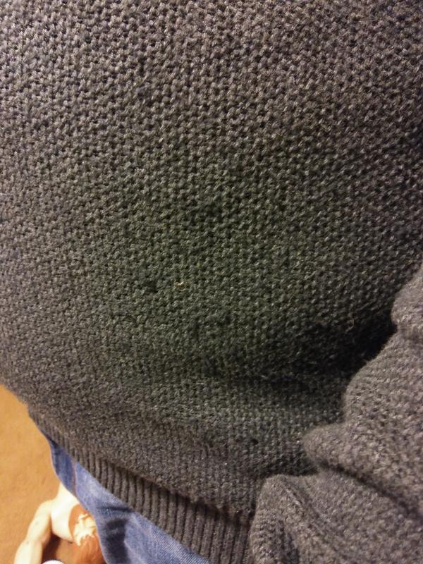 It has a lot of lint! This is just a small area but it is like this all over!