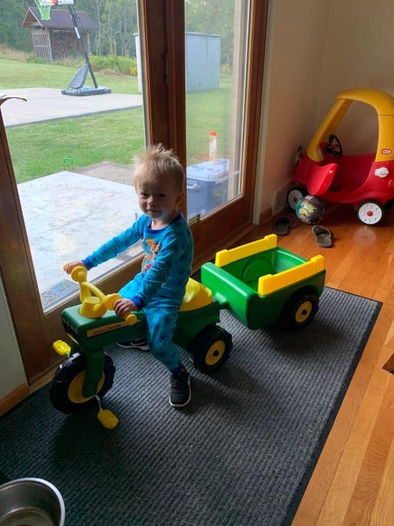 John deere trike and wagon set clearance