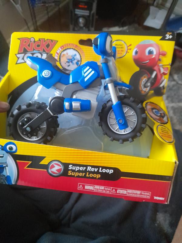 Ricky Zoom Super Rev Loop – Large 7 Inch Toy Motorcycle with Free