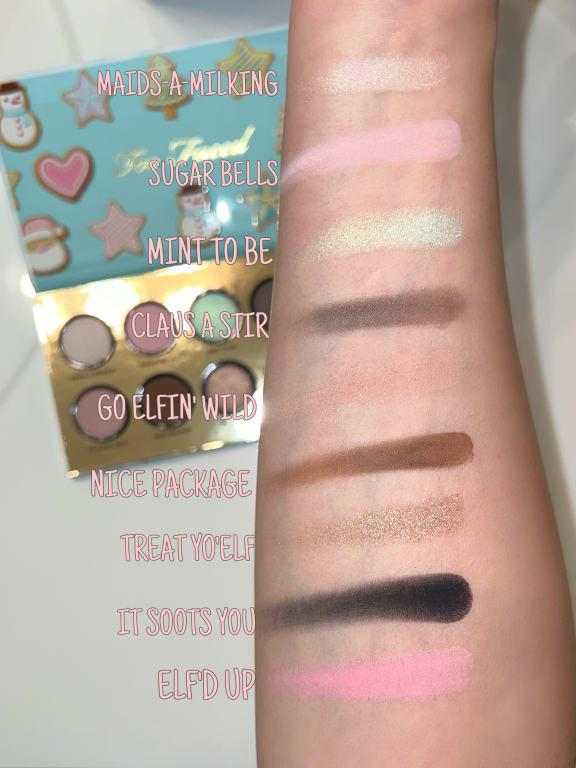 Teal snowman and cookie palette