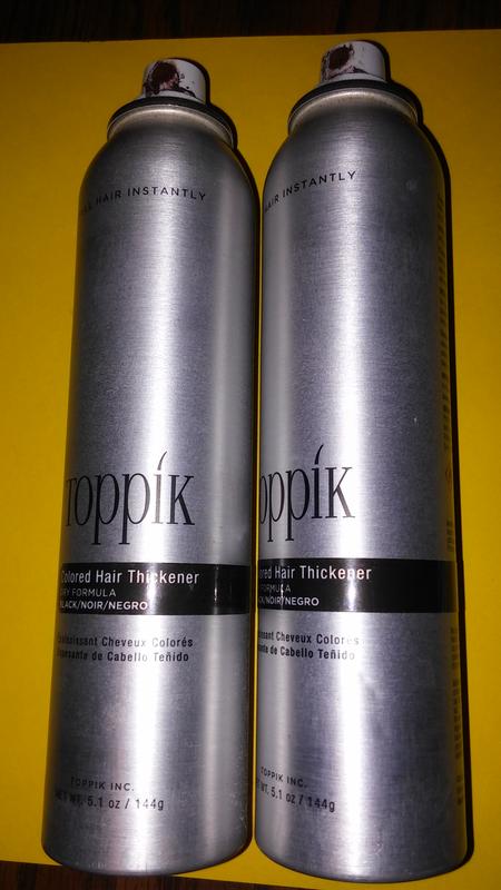 Toppik  oz. Dry Formula Colored Hair Thickener Spray in Black | Bed Bath  & Beyond