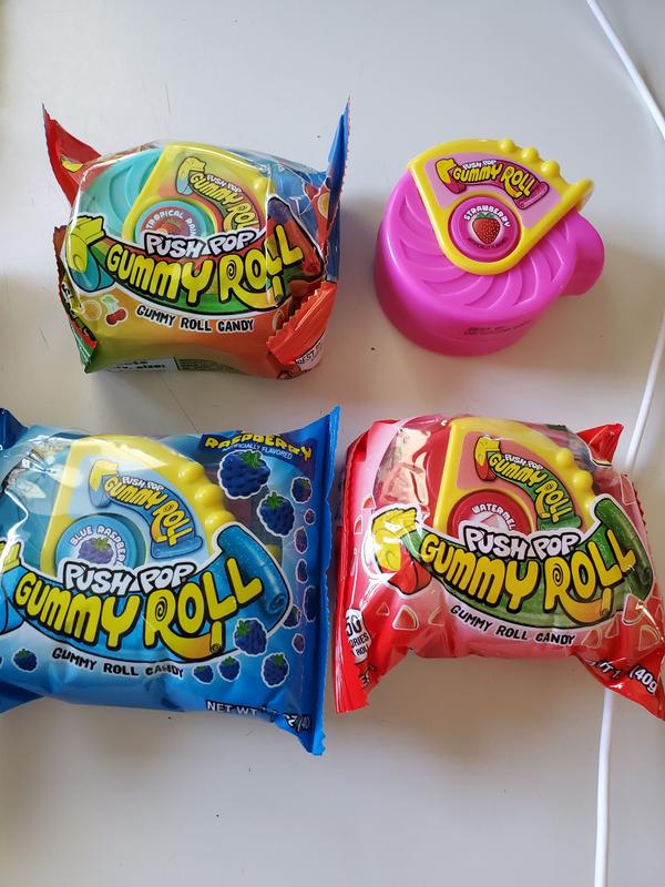 Topps Push Pop Gummy Roll Assorted Flavors