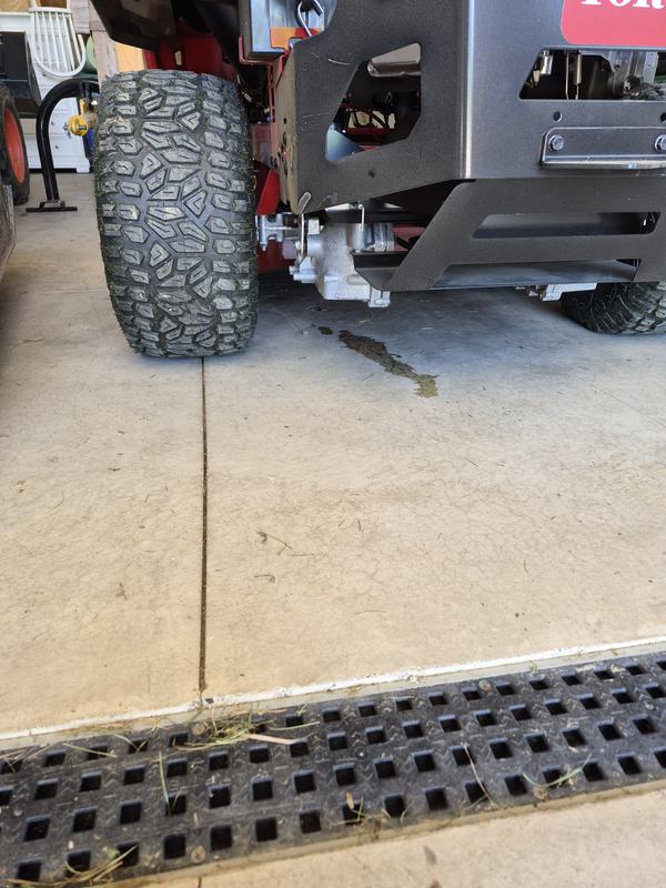 Leaking left drive unit