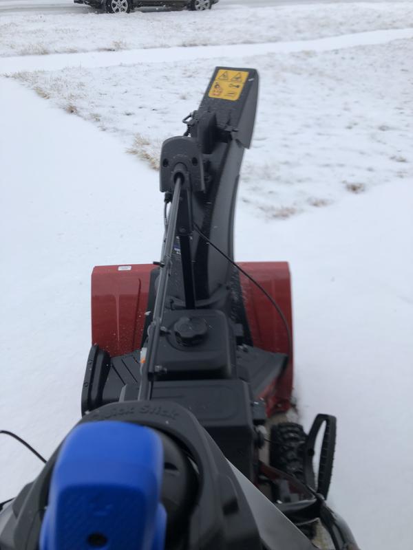 second time I was out clearing the driveway took me minutes not hours