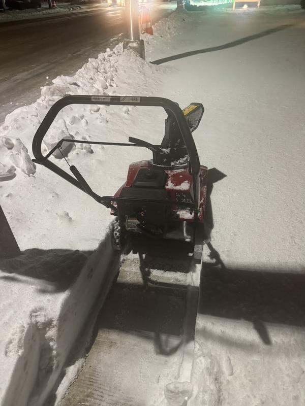 12” drift snow. My 721r