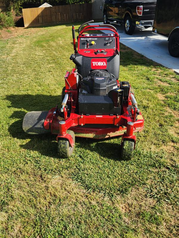 Toro stand up zero best sale turn mowers