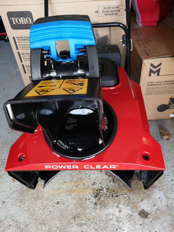 Powerful machine. Throws far