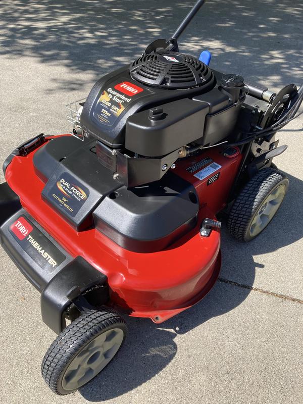 Toro timemaster oil capacity sale