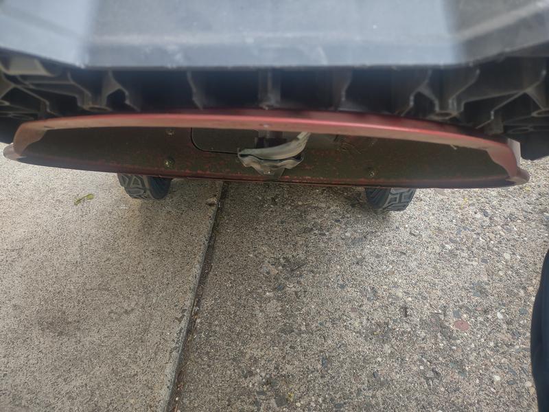 deck edge should be lower.