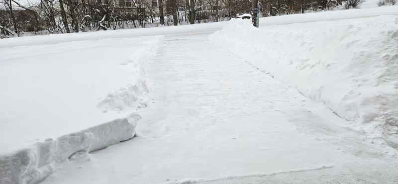 Plowing through 12" of snow!