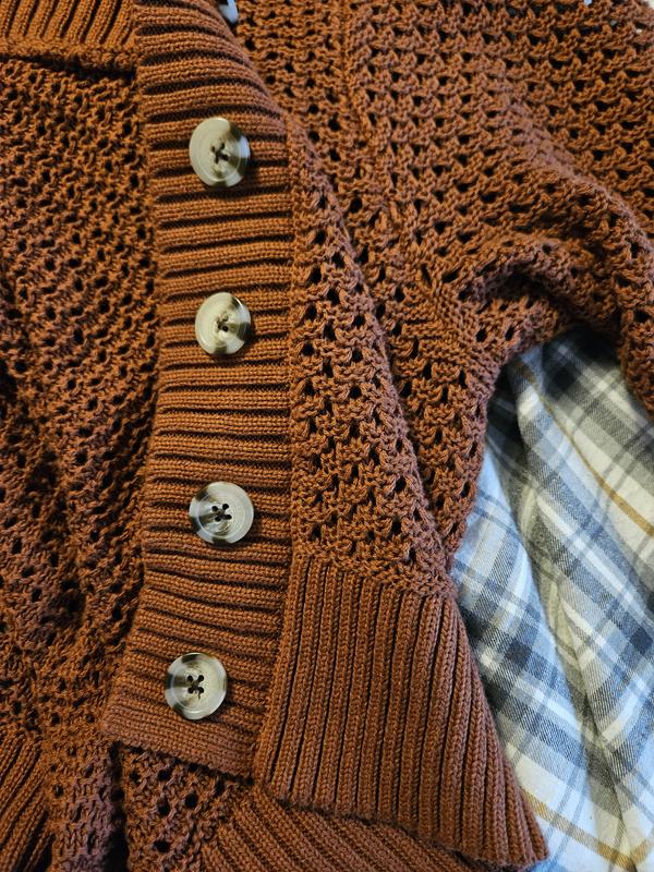 Plus Size - Open Stitch Cardigan - Torrid