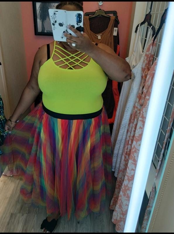 Bright Rainbow Maxi Tulle Skirt – C'est Ça New York