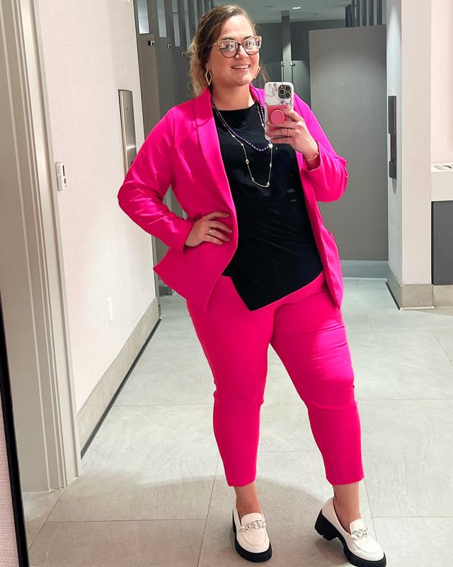 Torrid clearance pink blazer