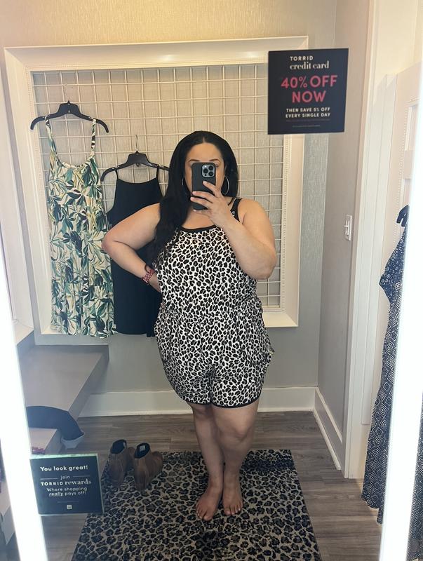 Torrid best sale leopard jumpsuit