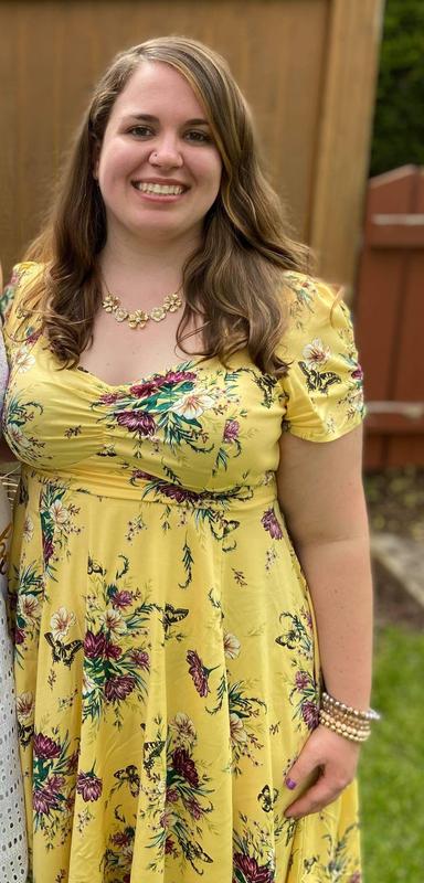 Plus Size - Mini Challis Shirred-Front Skater Dress - Torrid