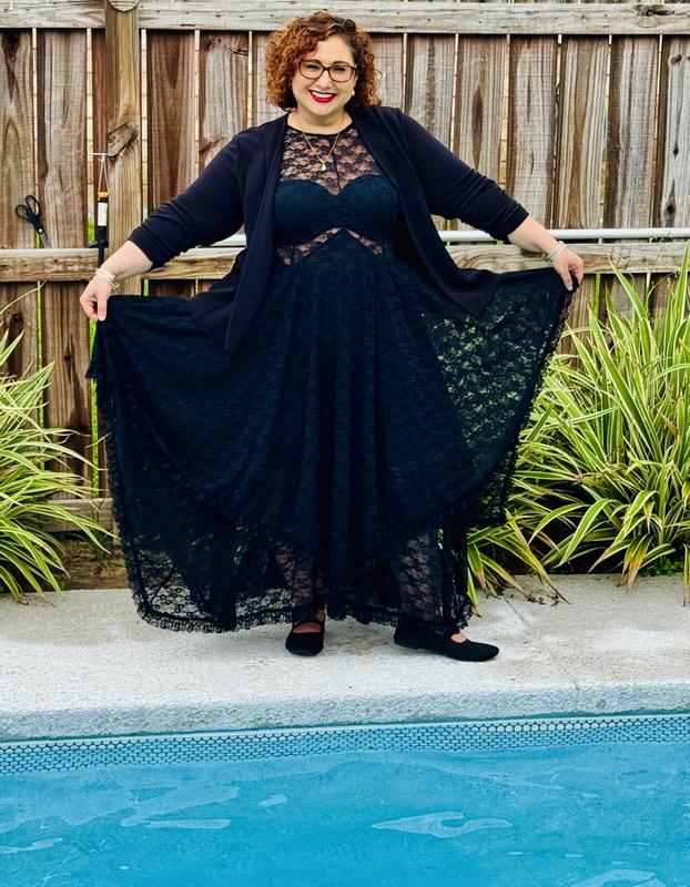 Maxi Dress Plus Size Witchy Dress Plus Size Festi Hanky Hem Lace Maxi Dress  Torrid