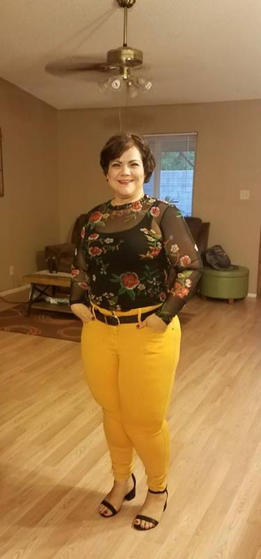 Mustard jeggings shop plus size