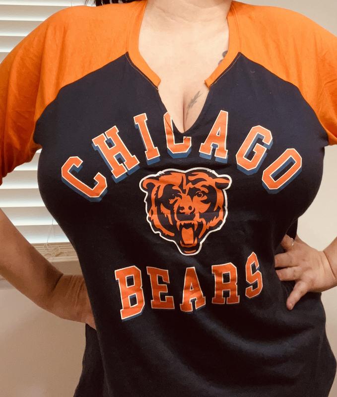 Plus Size - NFL Chicago Bears Raglan Football Tee - Torrid