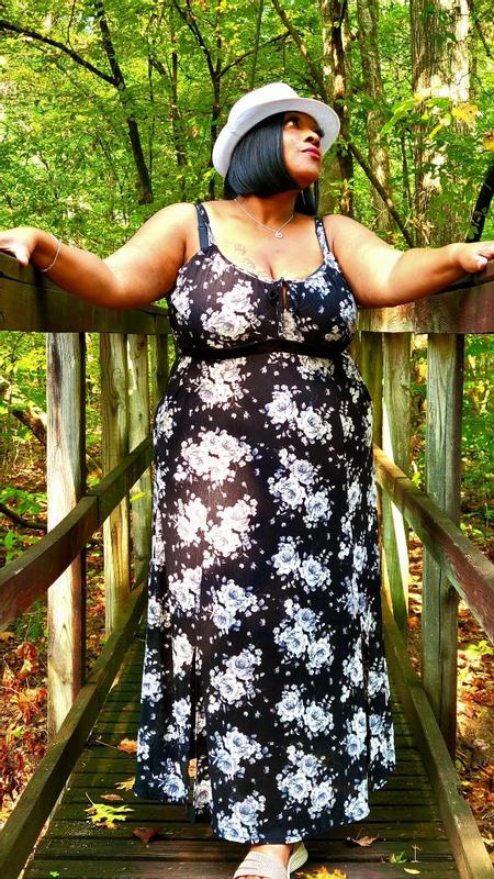 floral maxi satin dress Taylor Flutter Sleeve Satin Floral Maxi Dress