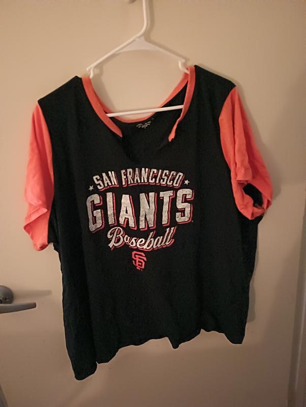 Plus Size - MLB San Francisco Giants Classic Fit Cotton Notch Tee