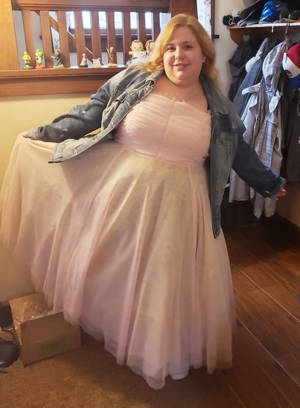 betsey johnson rainbow tulle strapless midi dress Plus Size - Betsey Johnson Rainbow Tulle Strapless Midi Dress