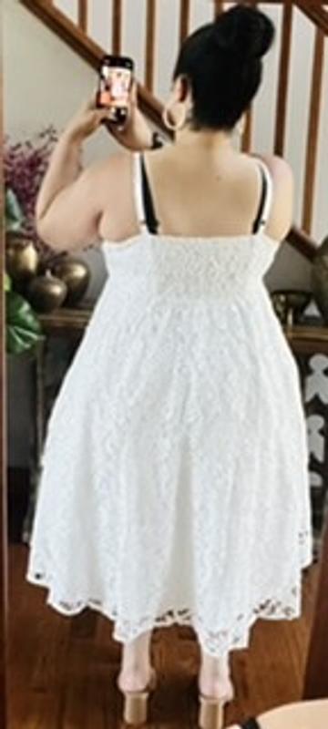 Plus Size - Crochet Lace Sweetheart Midi Dress - Lace White - Torrid