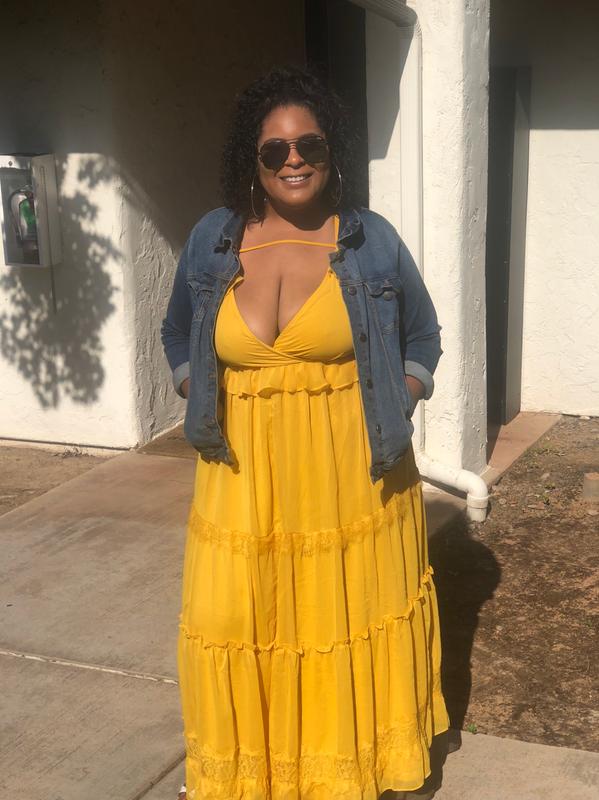 Plus Size - Yellow Chiffon Maxi Dress - Torrid